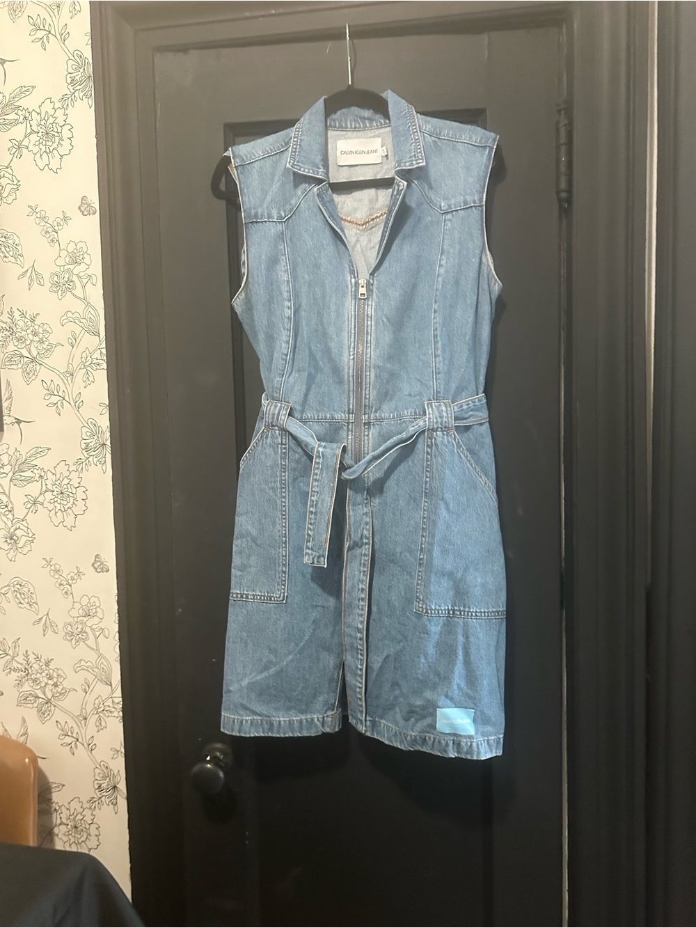 Calvin Klein Light Blue Denim Dress